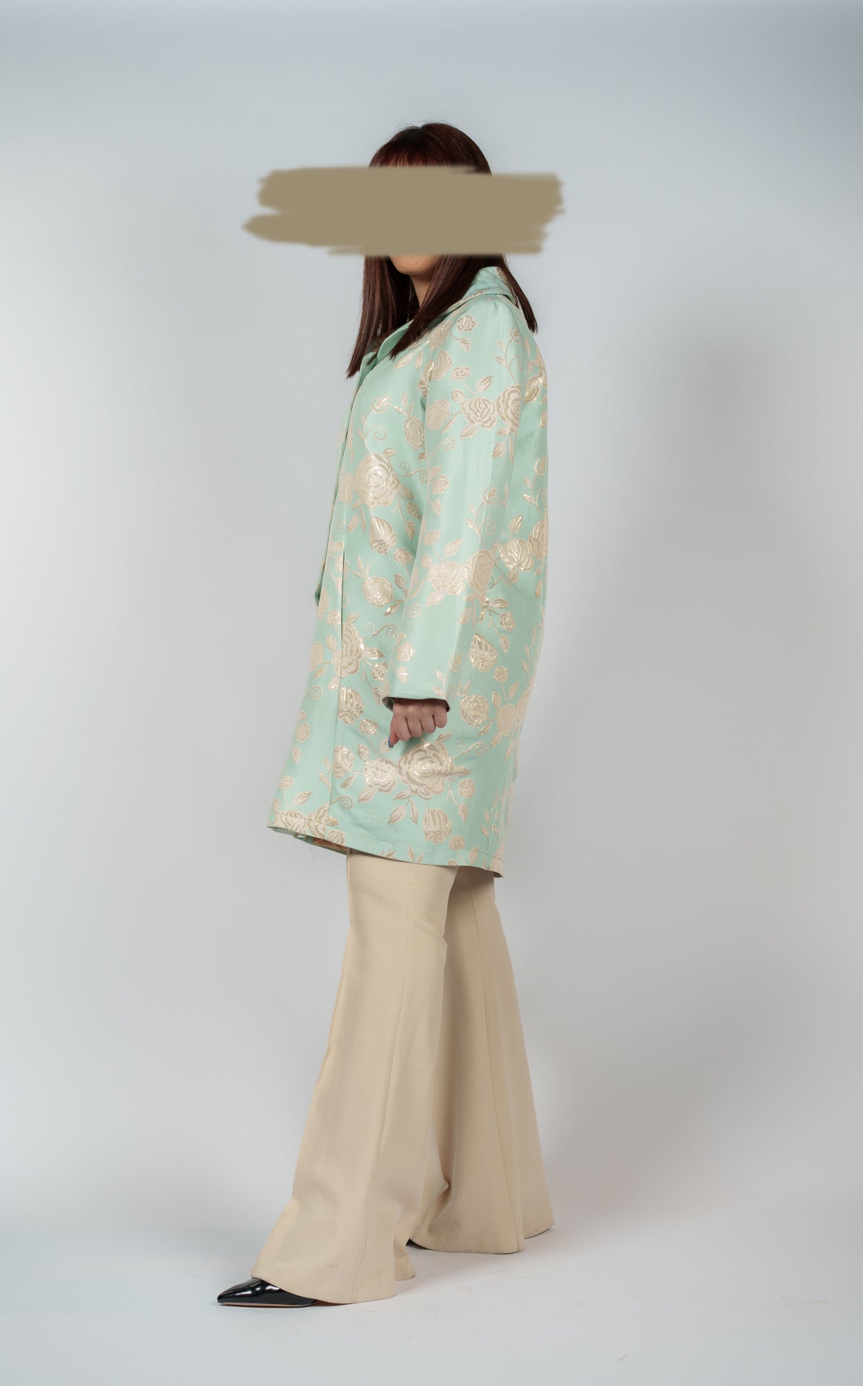 Elegent Floral Jacquard Jacket